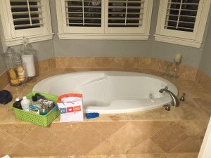 Master Bath bathtub/before